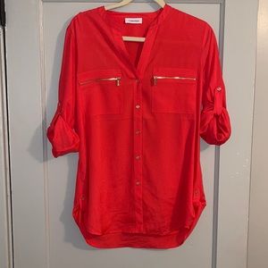 Pink Calvin Klein blouse